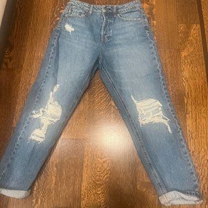 Stradivarius ripped denim jeans size US 6